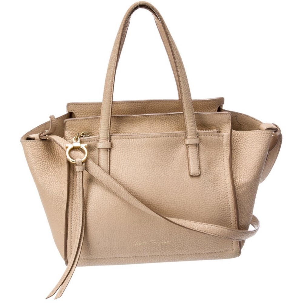 Salvatore Ferragamo Top Handle Neutral colored Bag.